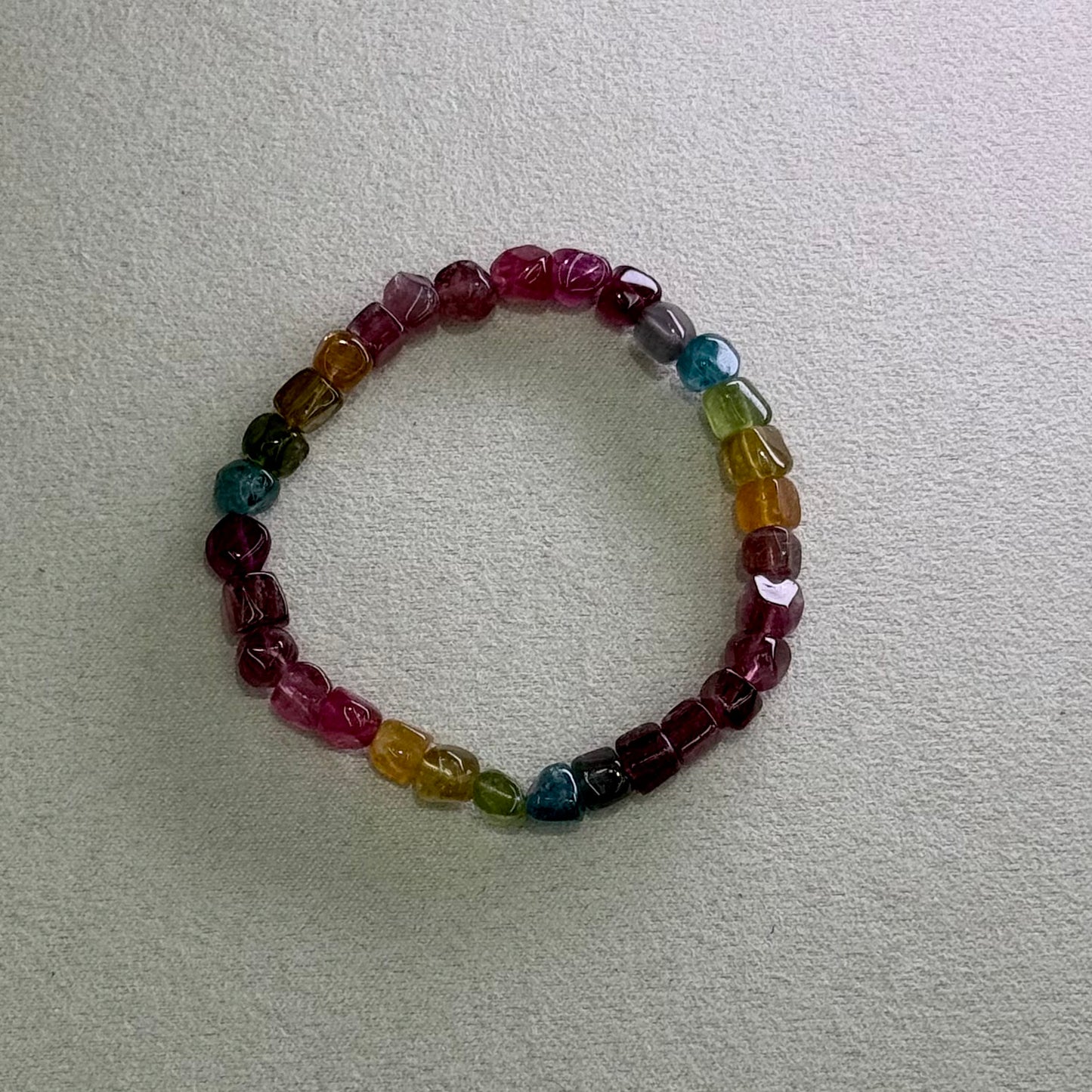 Multi-Color Tourmaline Bracelet 荧光色浓郁糖果碧玺- Prism Palette 霓彩 🌈✨
