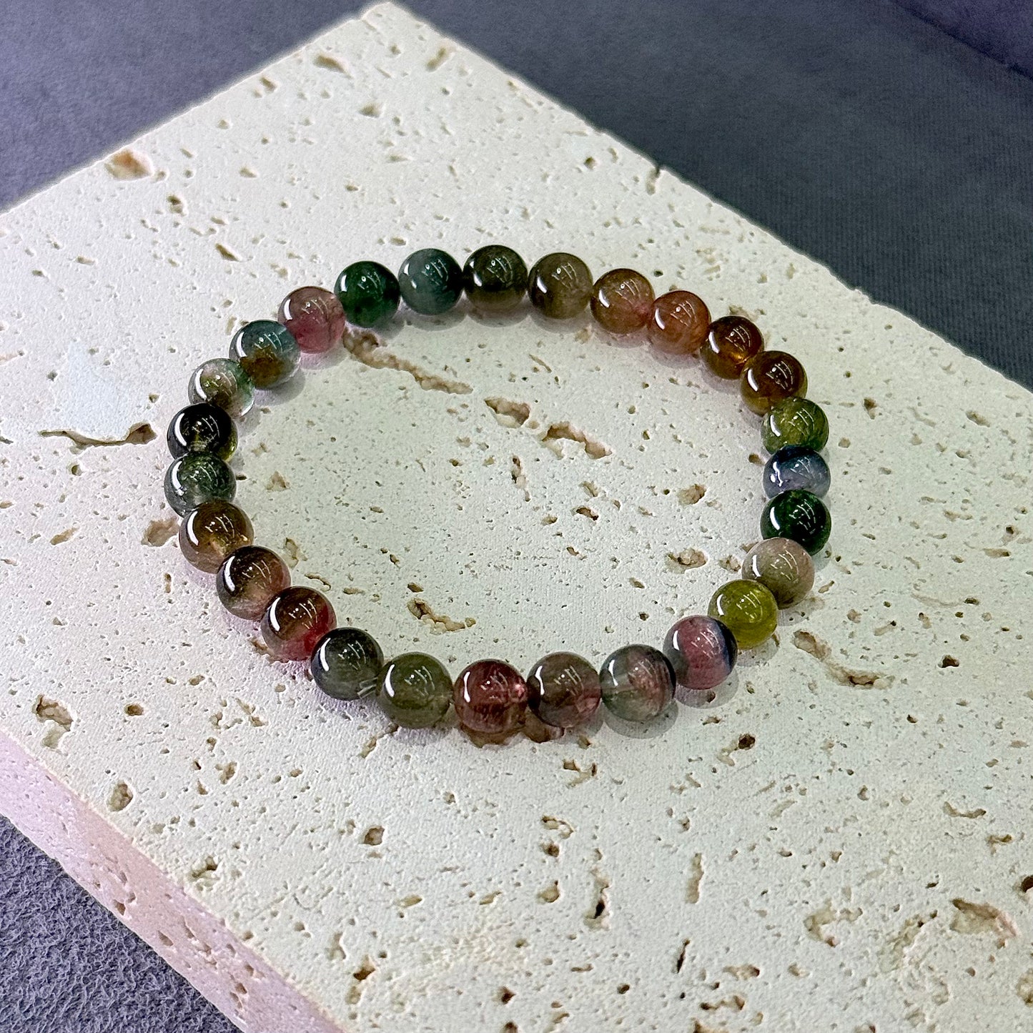 Watermelon Tourmaline Bracelet 西瓜碧玺 - Summer Orchard 夏果🍉🌸