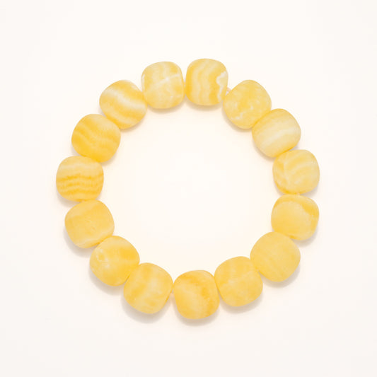 Lemon Sweets - She Tai Cui Jade Raw Stone Bracelet