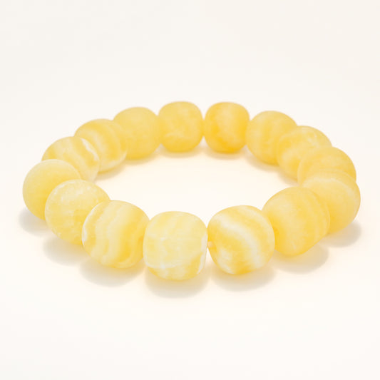 Lemon Sweets - She Tai Cui Jade Raw Stone Bracelet