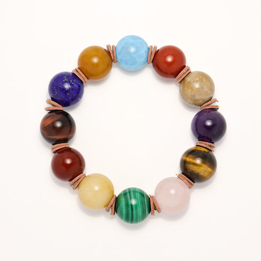 Splendid Treasure I - Multi-gemstones Worry Beads Bracelet