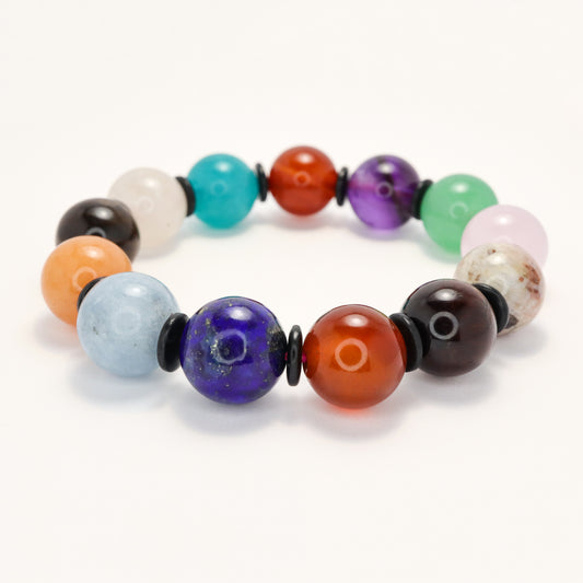Splendid Treasure II - Multi-gemstones Worry Beads Bracelet