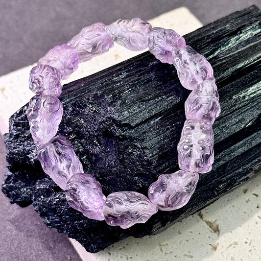 Amethyst Nine-Tailed Fox Bracelet 紫水晶九尾狐 - Mystic Fox 灵狐