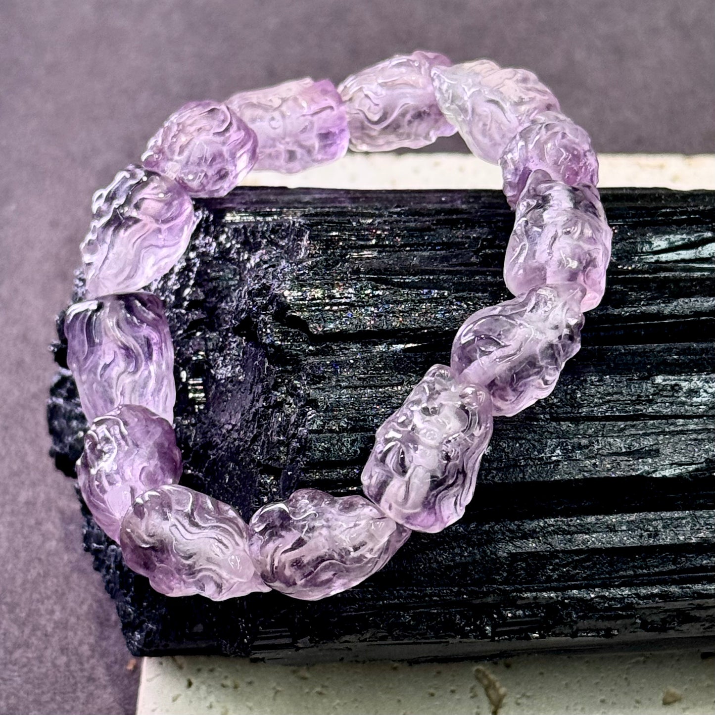 Amethyst Nine-Tailed Fox Bracelet 紫水晶九尾狐 - Mystic Fox 灵狐