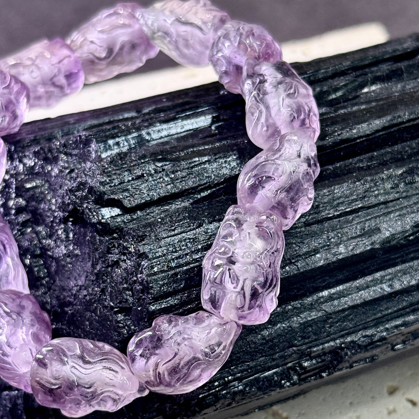 Amethyst Nine-Tailed Fox Bracelet 紫水晶九尾狐 - Mystic Fox 灵狐