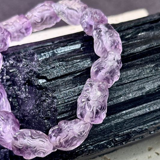 Amethyst Nine-Tailed Fox Bracelet 紫水晶九尾狐 - Mystic Fox 灵狐