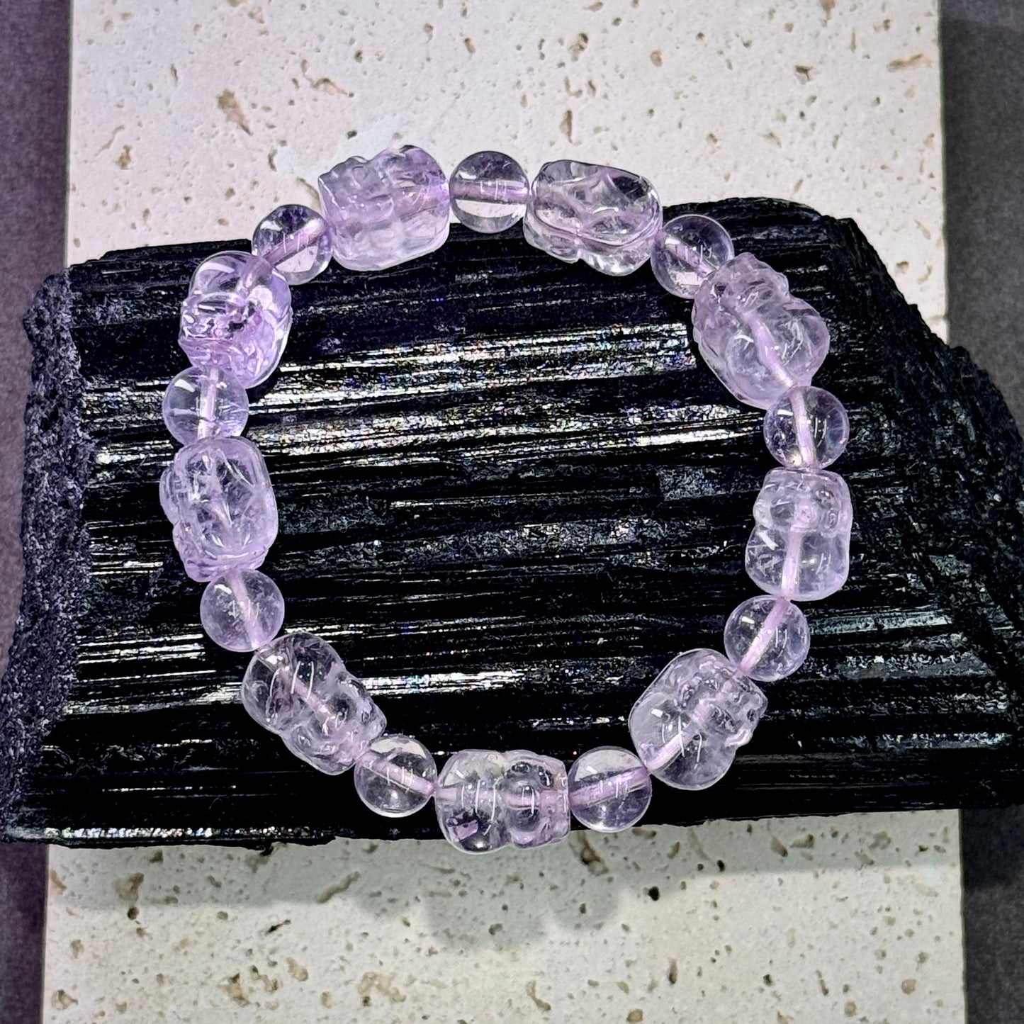 Bolivian Amethyst Pixiu Bracelet 玻利维亚紫水晶 貔貅 - Royal Fortune 紫瑞貔貅