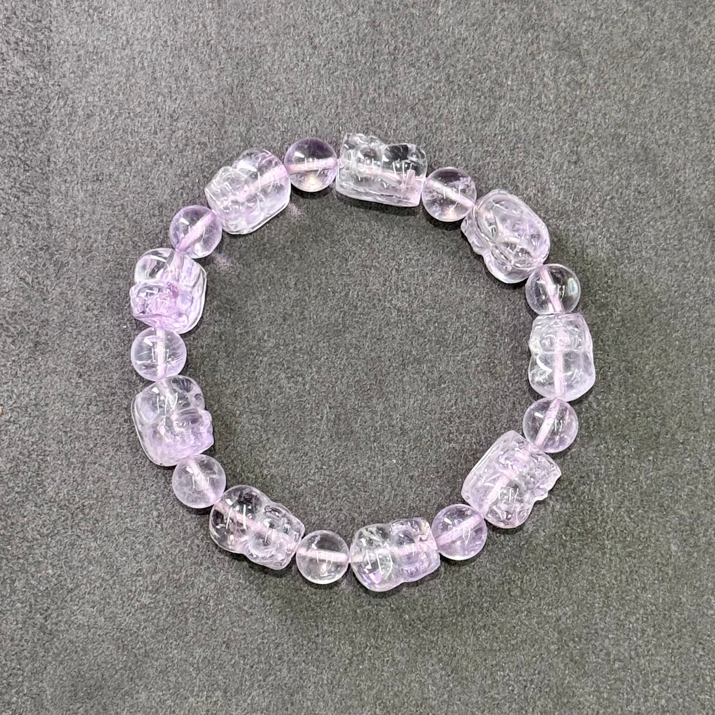 Bolivian Amethyst Pixiu Bracelet 玻利维亚紫水晶 貔貅 - Royal Fortune 紫瑞貔貅