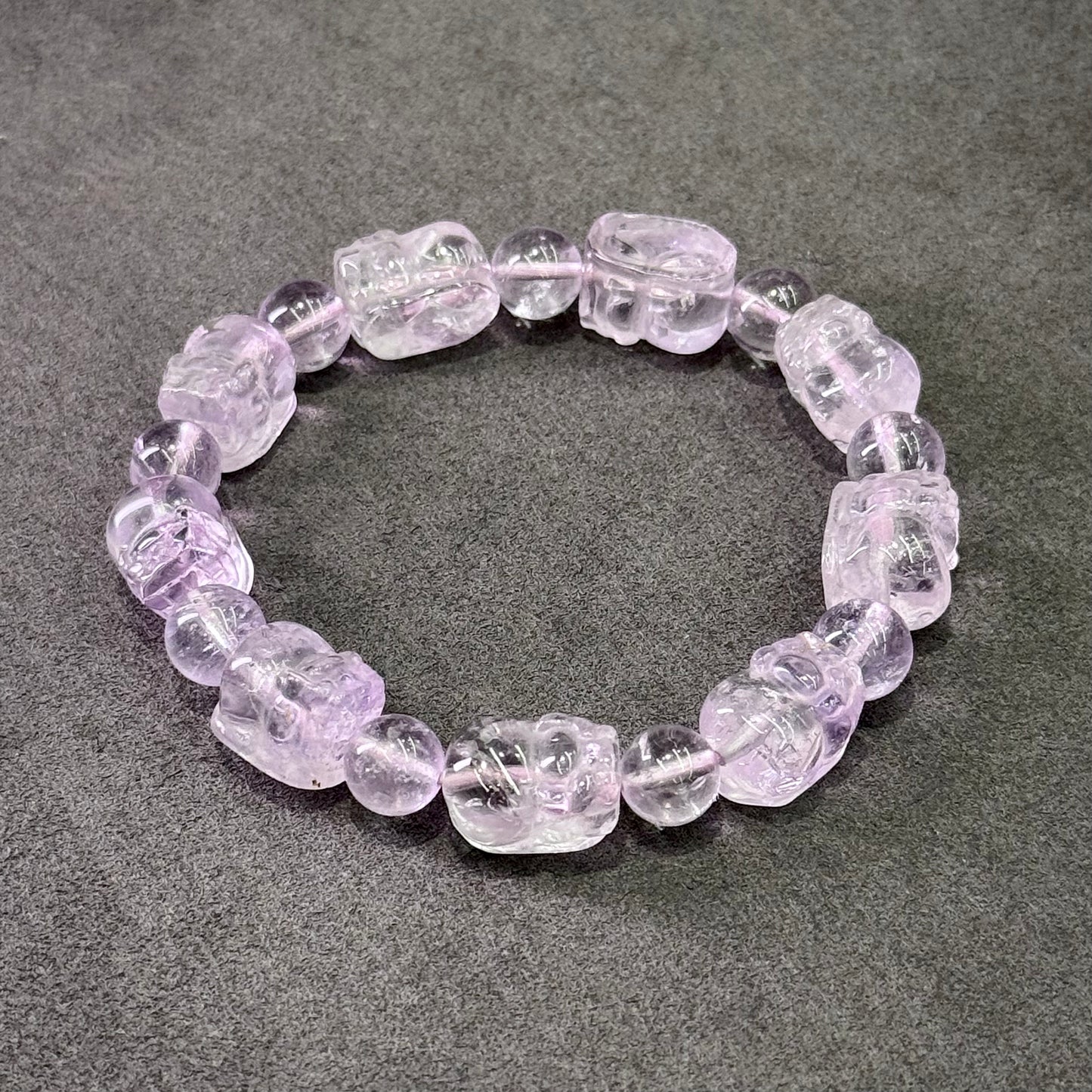 Bolivian Amethyst Pixiu Bracelet 玻利维亚紫水晶 貔貅 - Royal Fortune 紫瑞貔貅