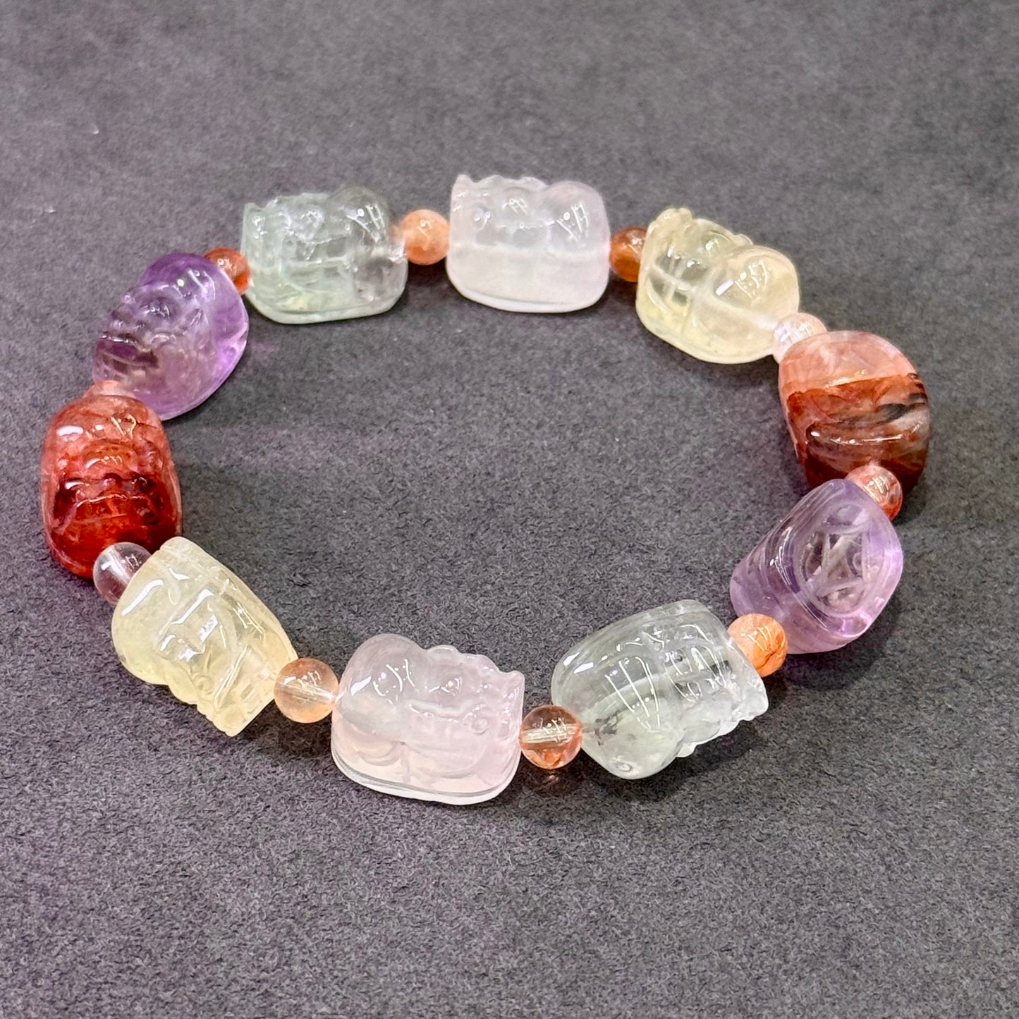 Multi-Gem Pixiu Bracelet 多宝貔貅 - Treasure Guardian 多宝瑞兽
