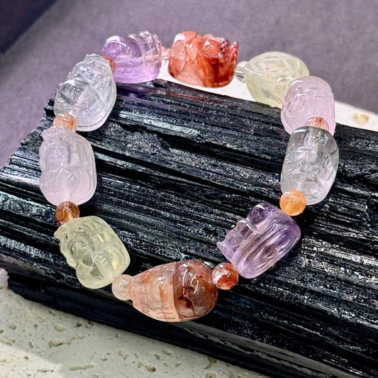Multi-Gem Pixiu Bracelet 多宝貔貅 - Treasure Guardian 多宝瑞兽