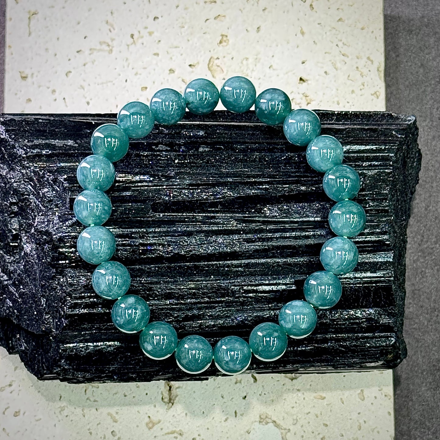 Blue Water Jadeite Bracelet 蓝水翡翠 - Azure Current 澄澜