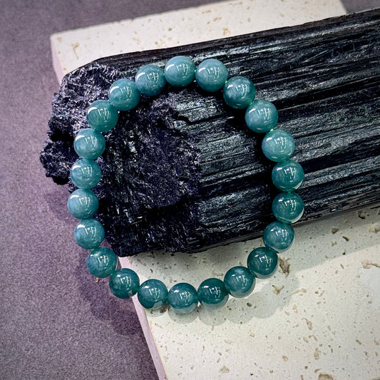 Blue Water Jadeite Bracelet 蓝水翡翠 - Azure Current 澄澜