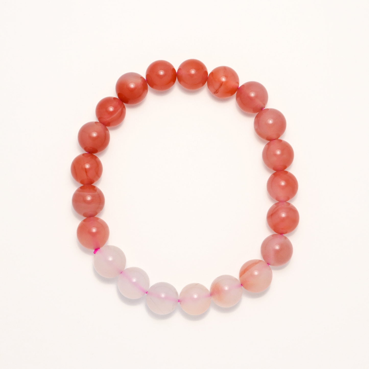 Enhance love II - Gradient Crimson Agate Bracelet