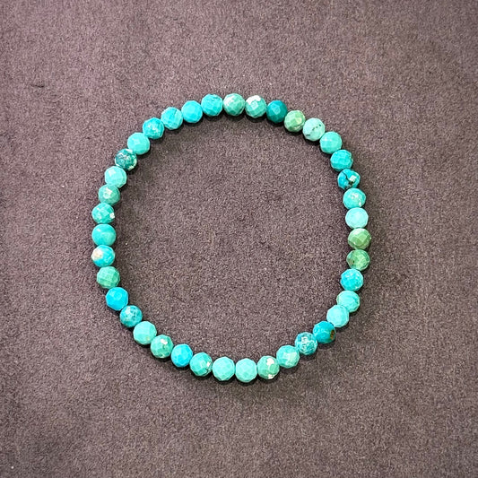 Faceted Turquoise Bracelet 青色绿松石 - Mountain Spring 青岚