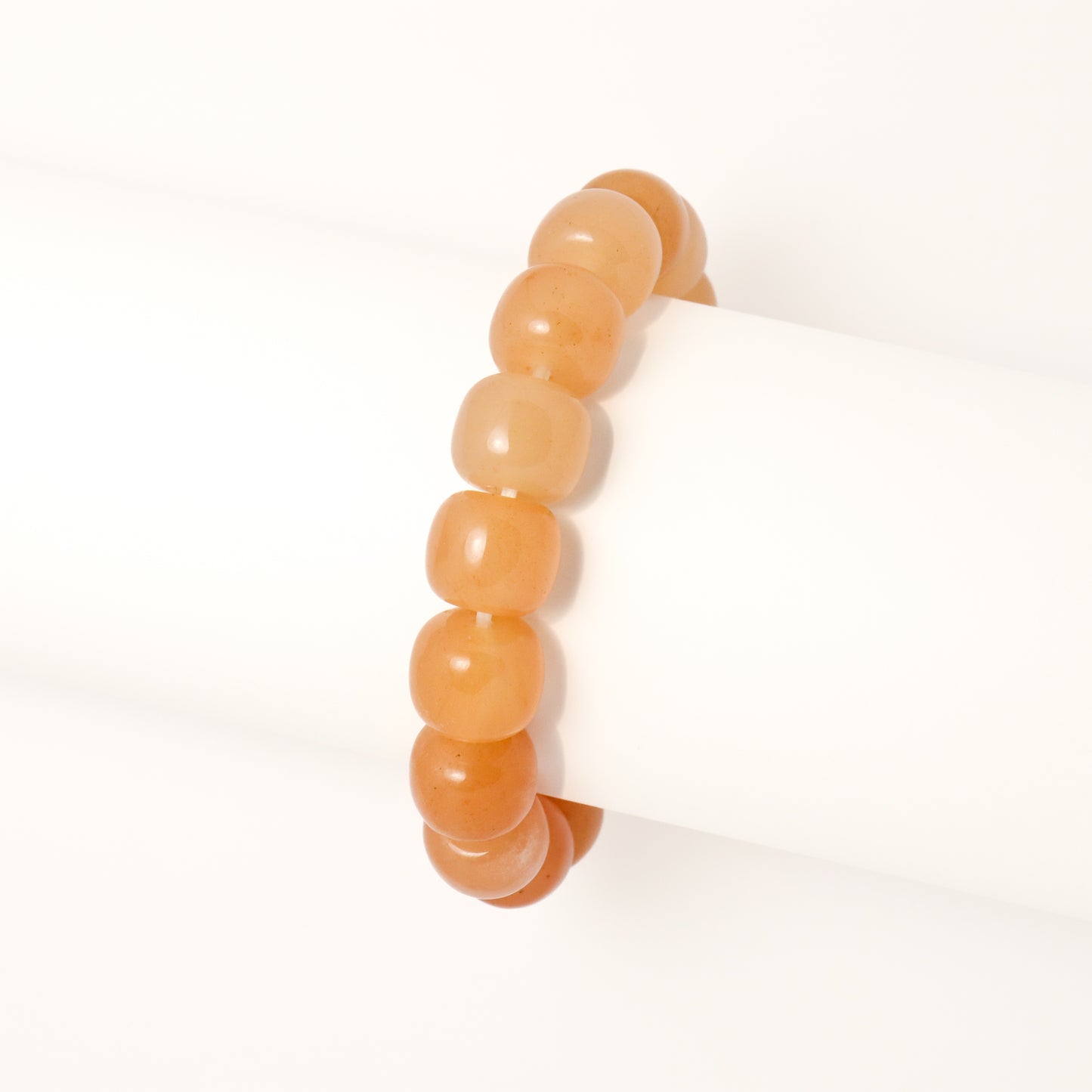 Orange Season - She Tai Cui Polished Jade Stone Bracelet