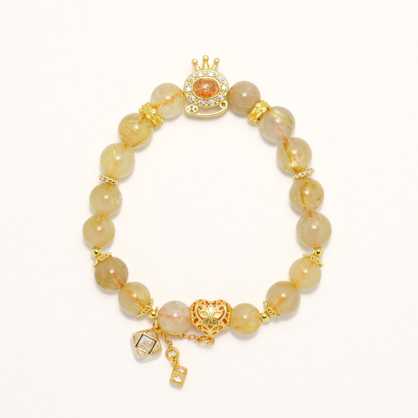 The Princess's Carriage - Rutilated Quartz Crystal Bracelet