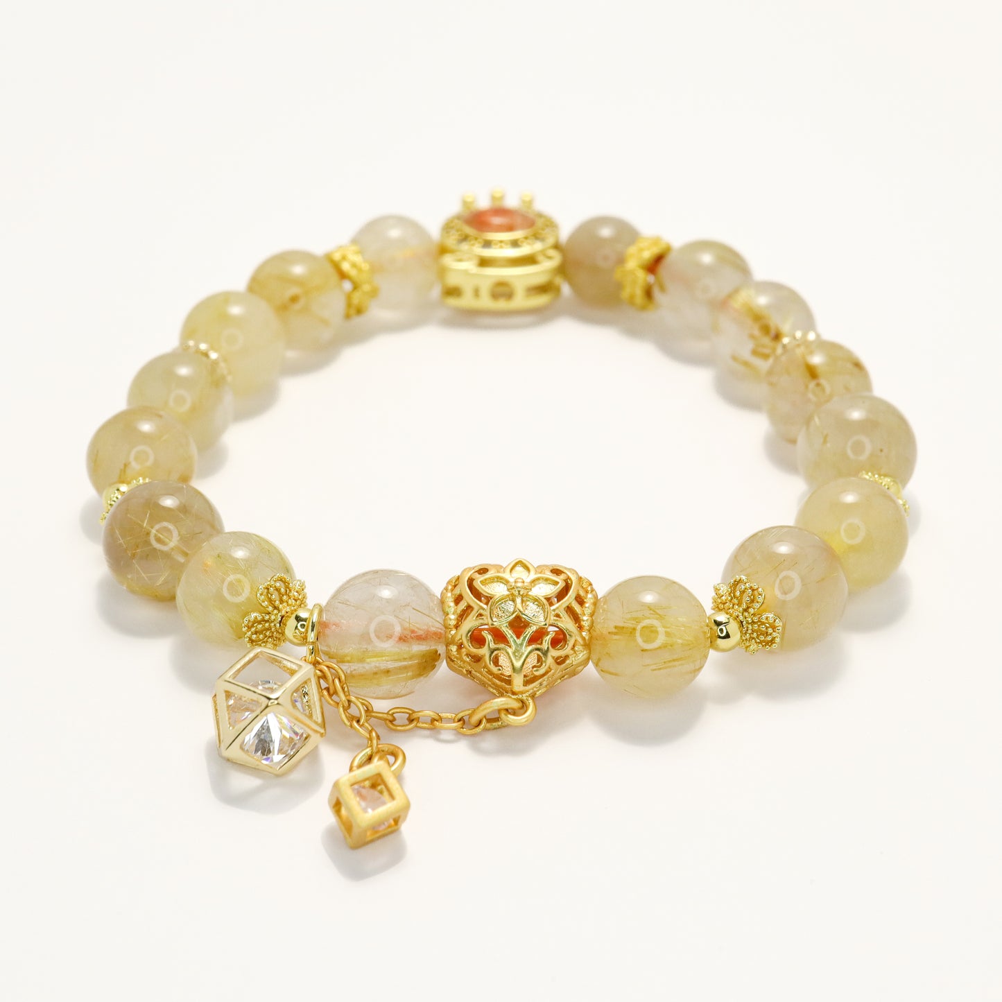 The Princess's Carriage - Rutilated Quartz Crystal Bracelet