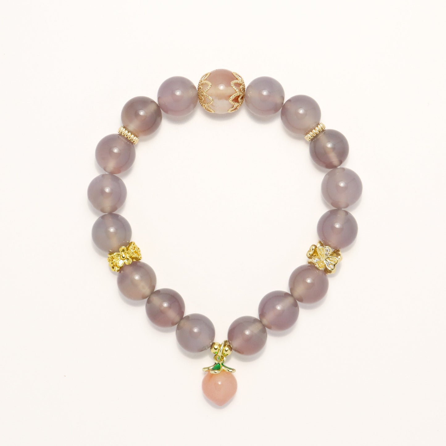 Immortality Peach - Purple Agate Bracelet