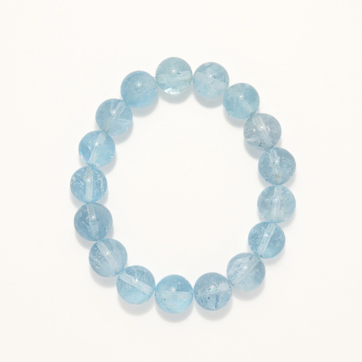 Blue Fire I - High Grade Blue Topaz Bracelet (Avg 11.8mm)