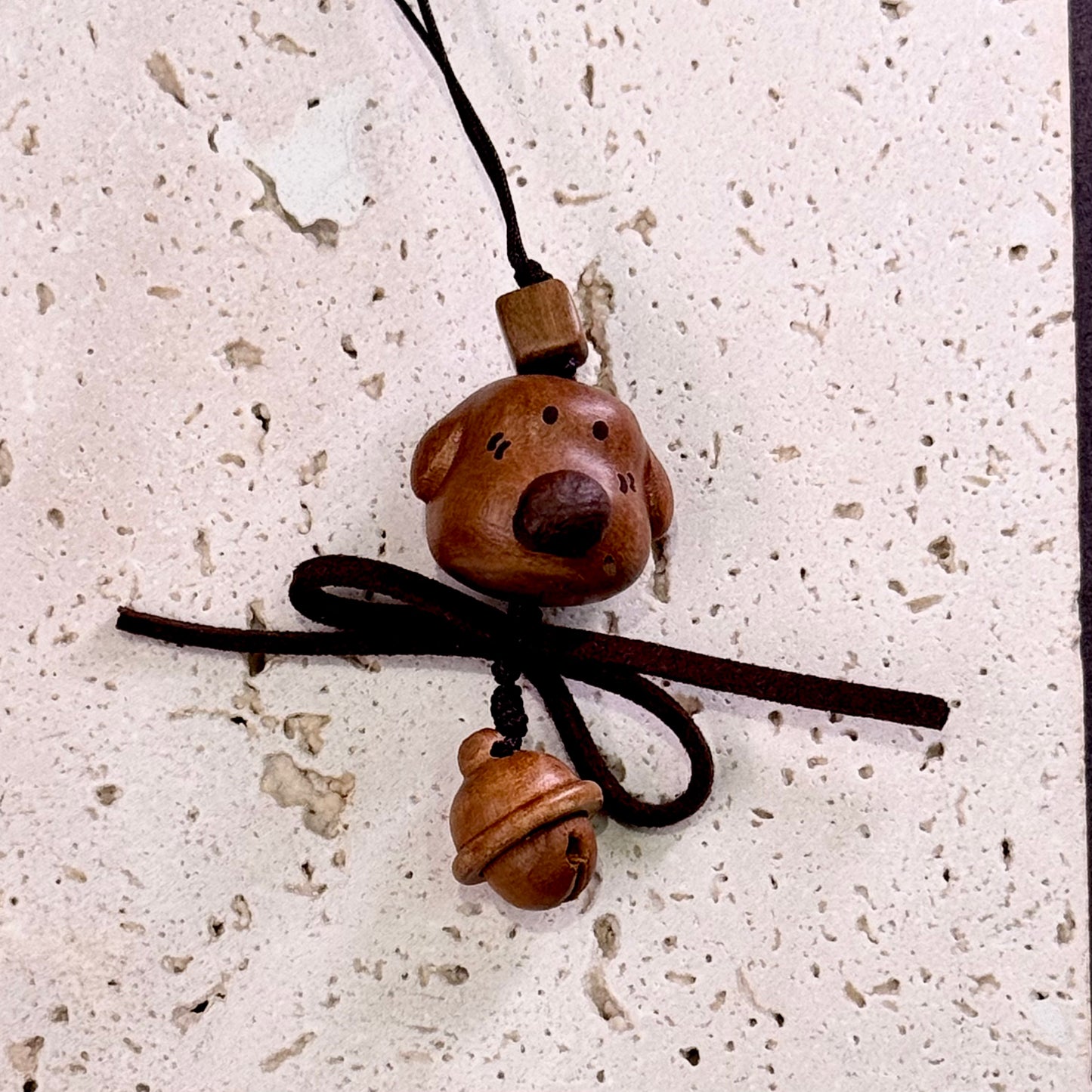 Sandalwood Puppy Head Carving 檀木小狗 - Faithful Friend 忠伴