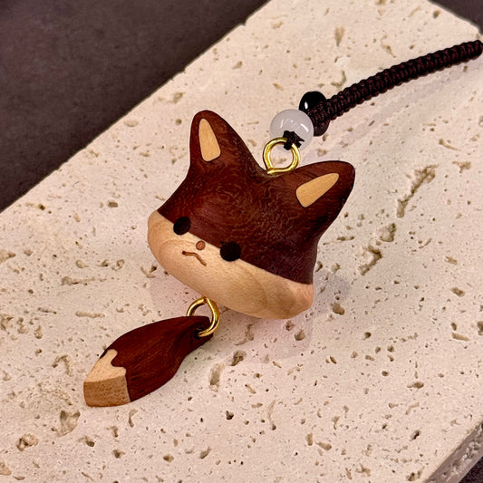 Linden Wood Fox Carving 椴木狐狸 - Forest Whisper 森语灵狐