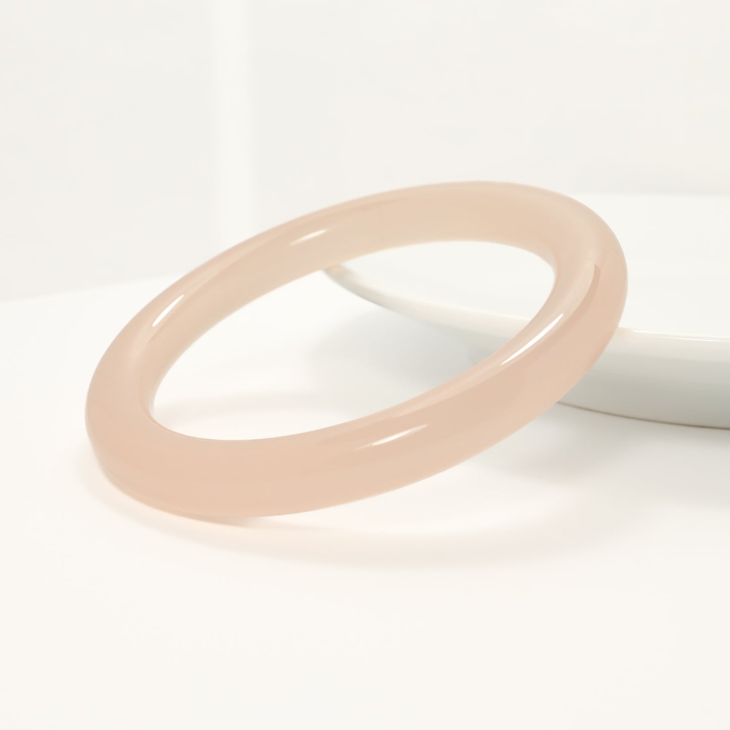 Fairyland - Pink Xiuyu Jade Bangle Bracelet (Pre-Sale) (52 54 56 58 60 in Stock)