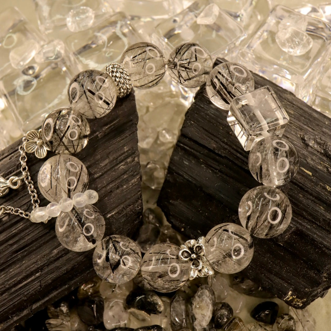 Black Rutilated Quartz Bracelet - Shadowlight