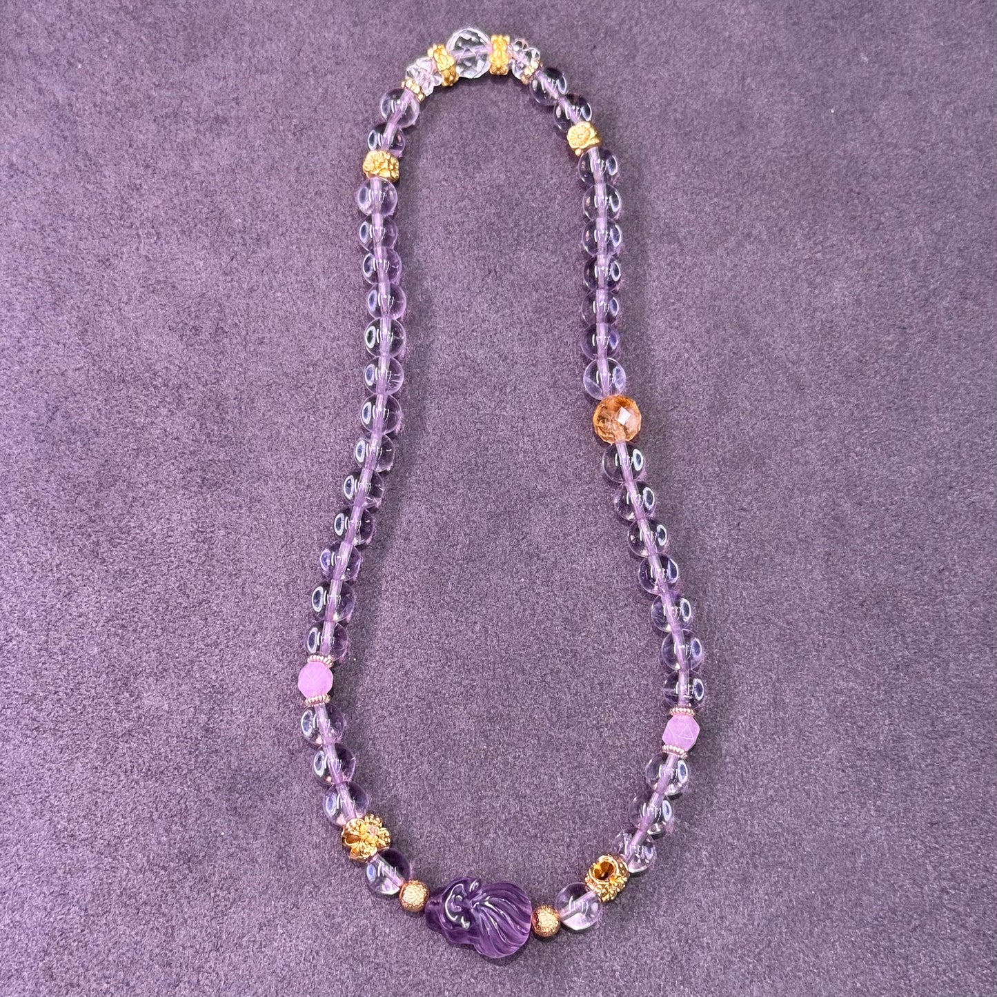 Amethyst Nine-Tailed Fox Bracelet - Mystic Abundance 紫晶灵狐 🦊💜
