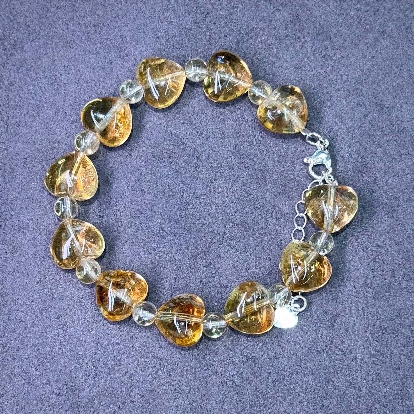 Citrine Heart Bracelet 黄水晶 - Golden Love 金色心愿 💛
