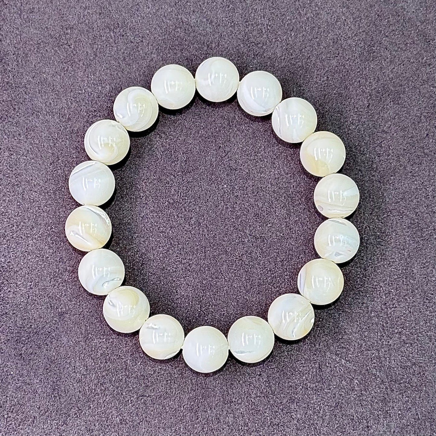 White Shell Bracelet 白贝 - Ocean Pearl 丝缎 🐚🤍