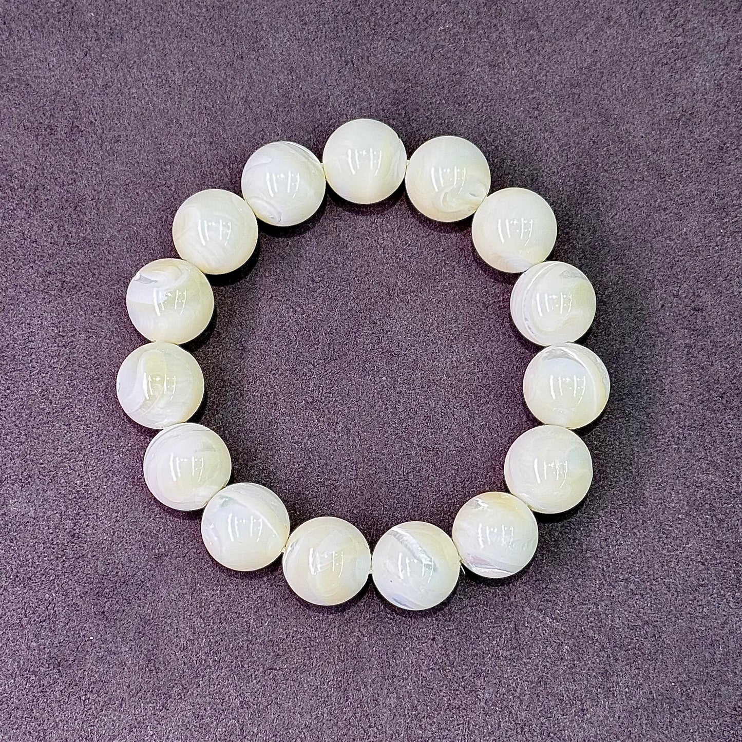 White Shell Bracelet 白贝 - Ocean Pearl 绸缎 🐚🤍