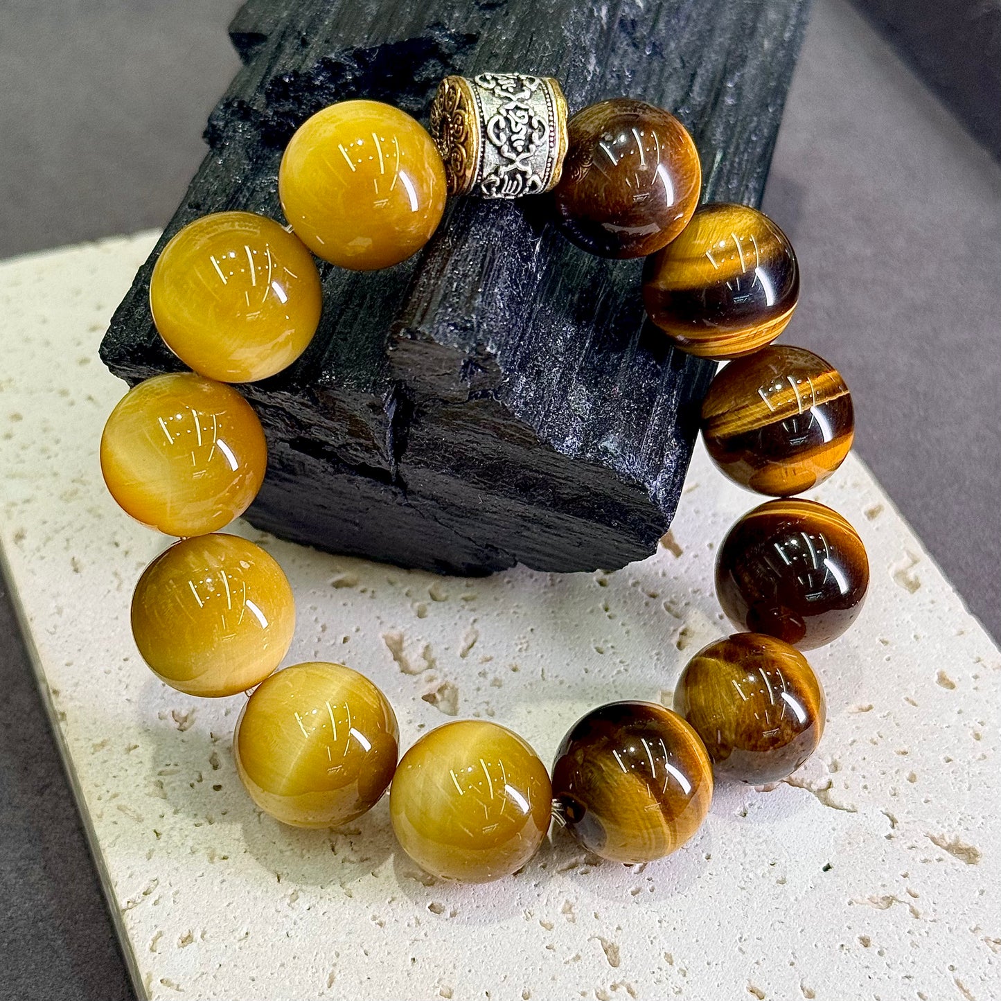Yellow & Golden Tiger’s Eye Bracelet 黄虎眼 金虎眼 - Golden Majesty 金耀流光