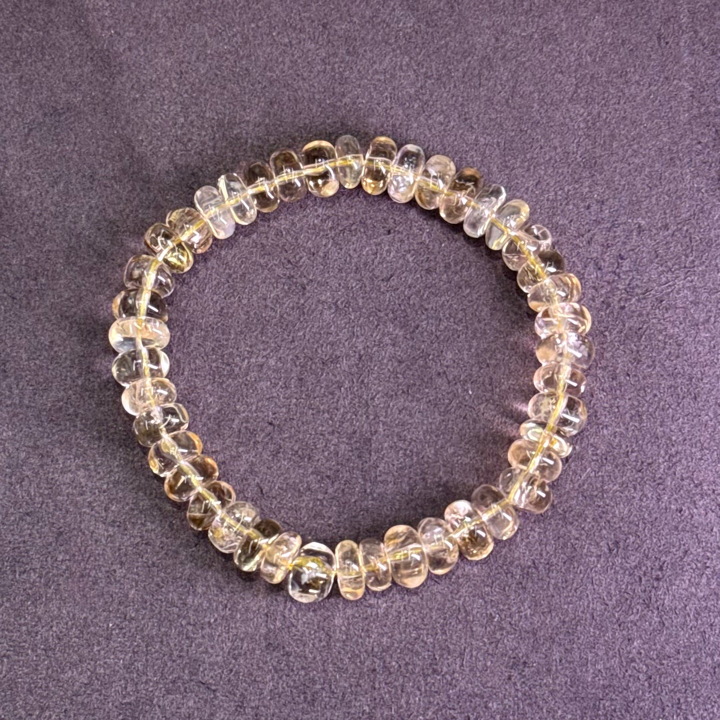 Brazilian Citrine Abacus Bead Bracelet 巴西黄水晶 - Golden Fortune 巴西金算盘