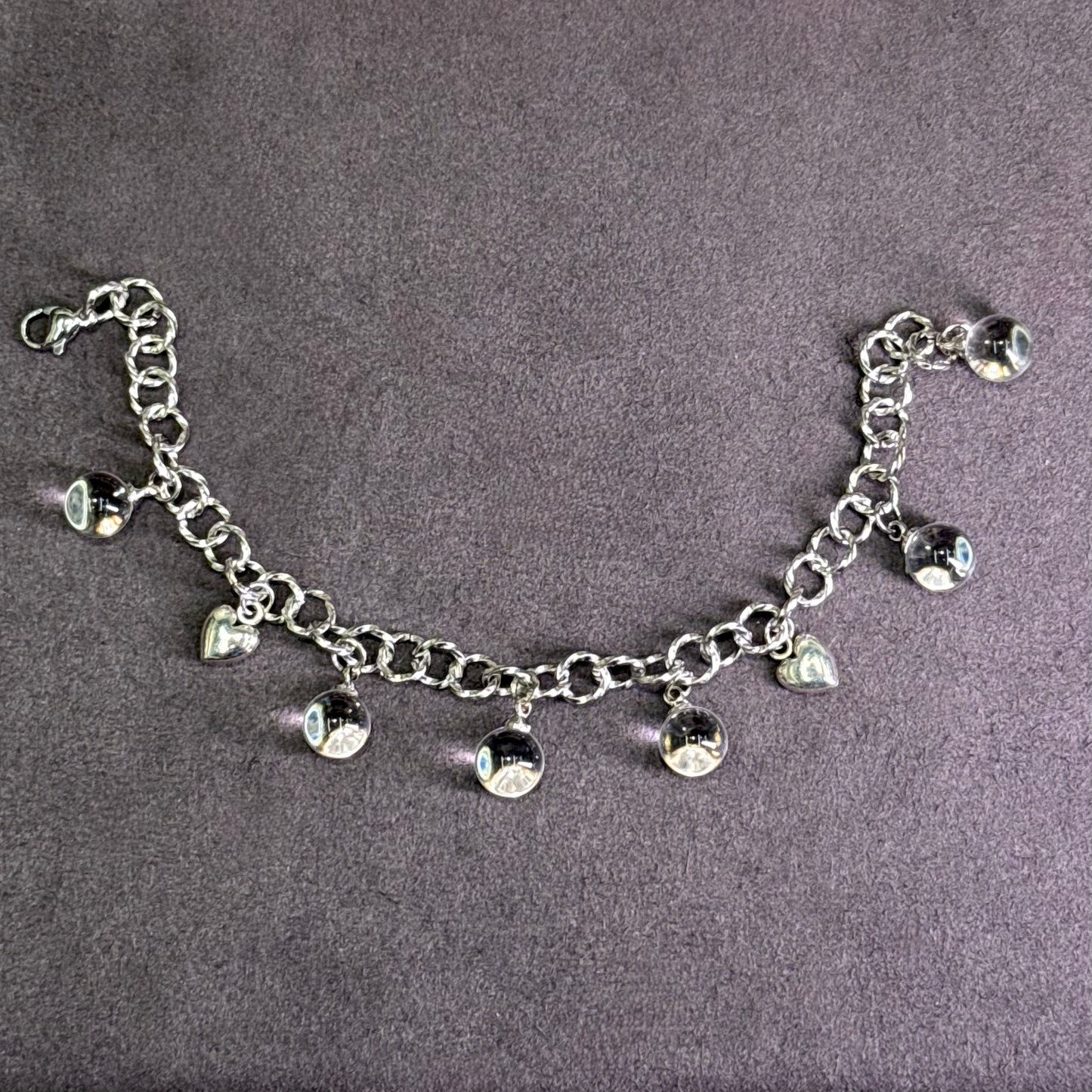 Clear Quartz Bubble Bead Bracelet 白水晶 钛钢 - Crystal Bubbles 晶透泡泡