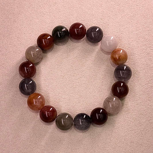 Rabbit Hair Quartz Bracelet 敦煌色系 油画体 彩兔毛 - Dunhuang Mural Zen 敦煌壁画