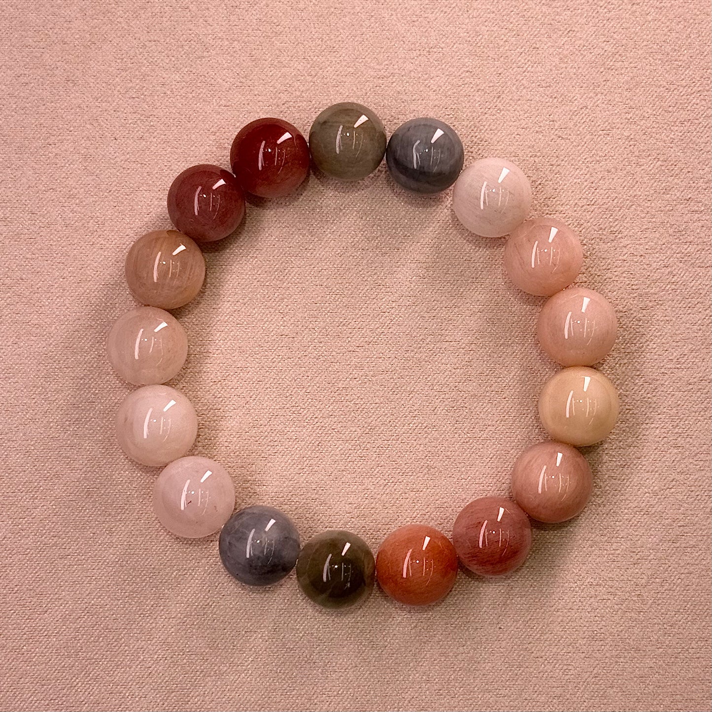 Rabbit Hair Quartz Bracelet 糖果色油画体 彩兔毛 - Candy House 糖果屋 A