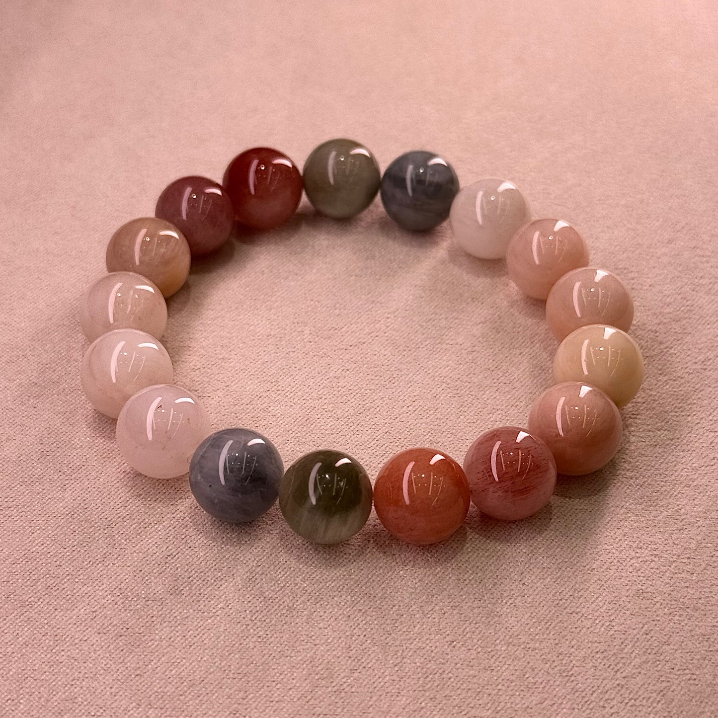 Rabbit Hair Quartz Bracelet 糖果色油画体 彩兔毛 - Candy House 糖果屋 A