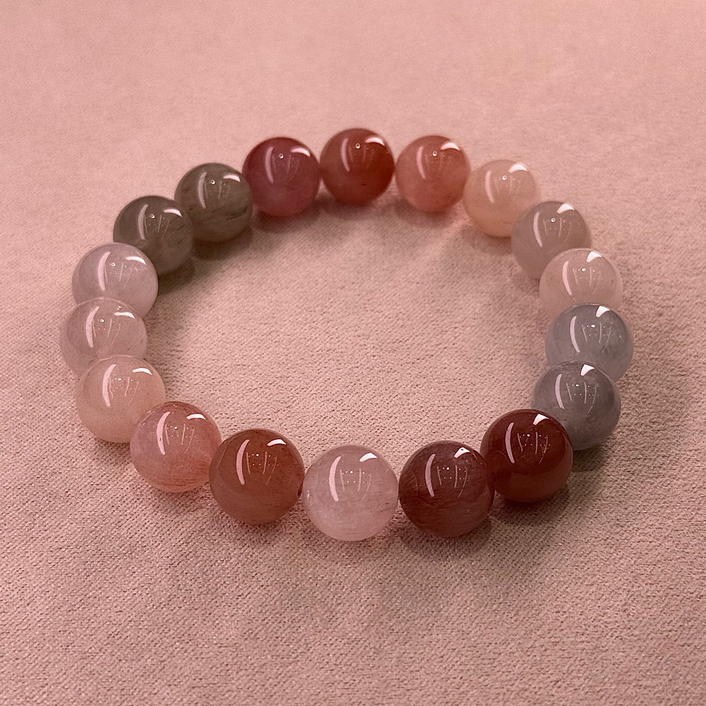 Rabbit Hair Quartz Bracelet 糖果色油画体 彩兔毛 - Candy House 糖果屋 B