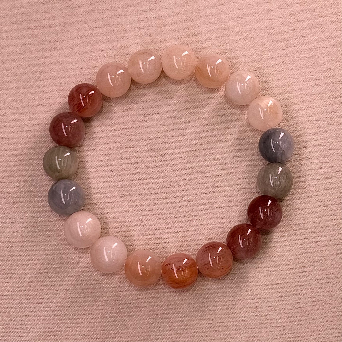 Rabbit Hair Quartz Bracelet 糖果色油画体 彩兔毛 - Candy House 糖果屋 C