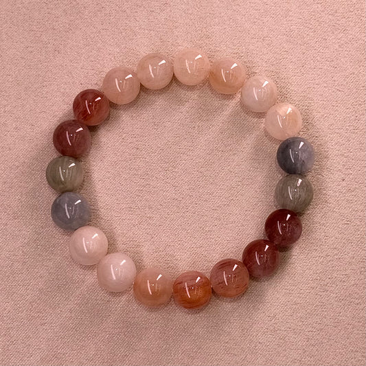 Rabbit Hair Quartz Bracelet 糖果色油画体 彩兔毛 - Candy House 糖果屋 C