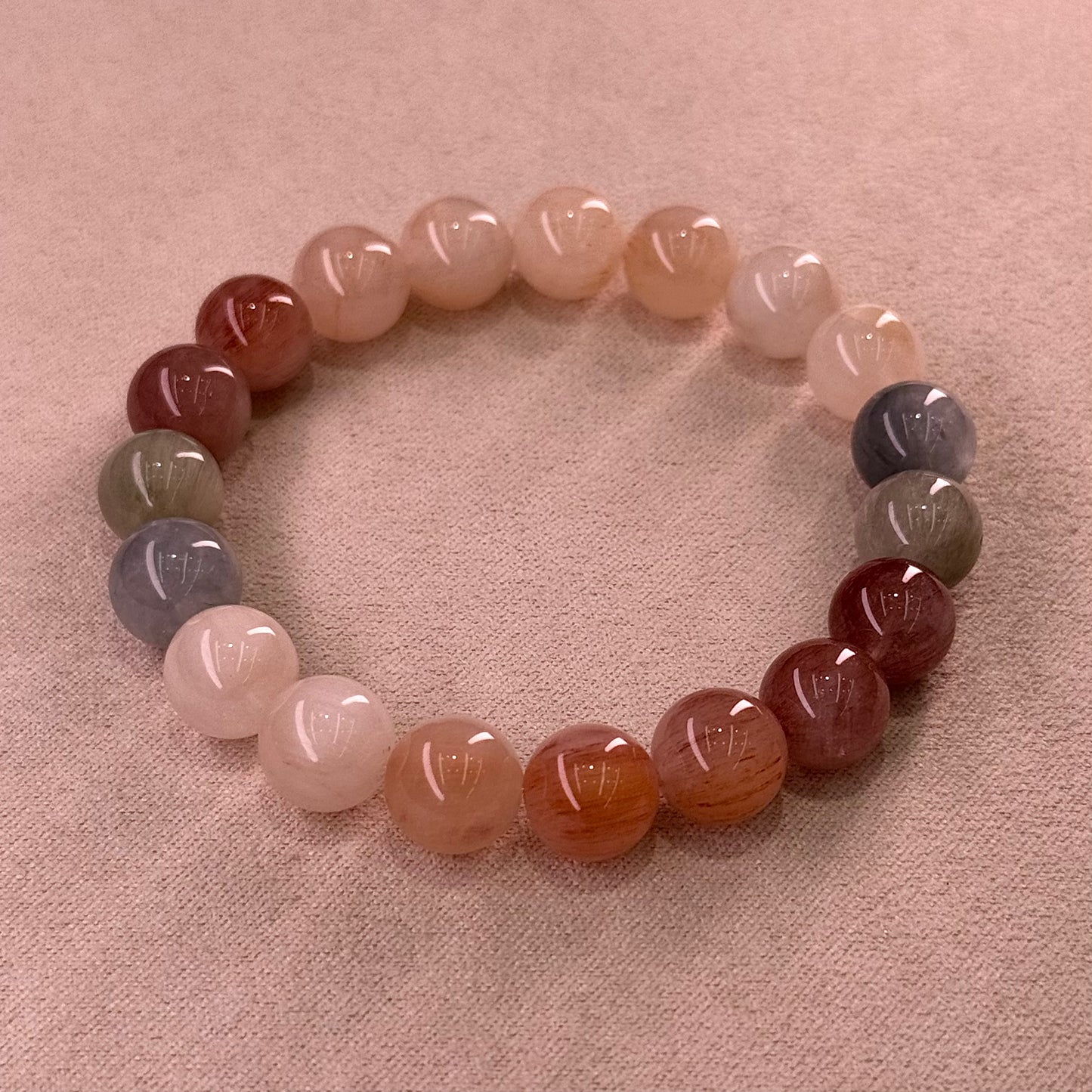 Rabbit Hair Quartz Bracelet 糖果色油画体 彩兔毛 - Candy House 糖果屋 C