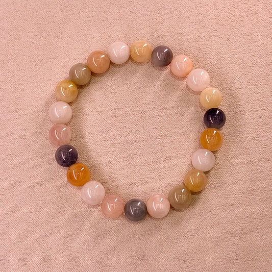 Rabbit Hair Quartz Bracelet 糖果色油画体 彩兔毛 - Candy House 糖果屋 D