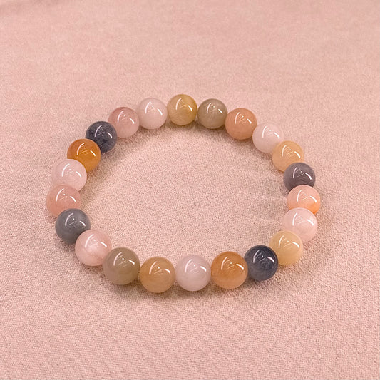Rabbit Hair Quartz Bracelet 糖果色油画体 彩兔毛 - Candy House 糖果屋 D