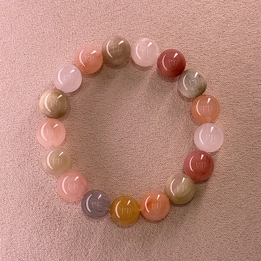 Rabbit Hair Quartz Bracelet 糖果色 果冻体 彩兔毛 - Fruit Hard Candy 水果硬糖 A