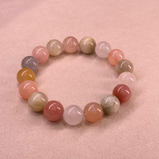 Rabbit Hair Quartz Bracelet 糖果色 果冻体 彩兔毛 - Fruit Hard Candy 水果硬糖 A