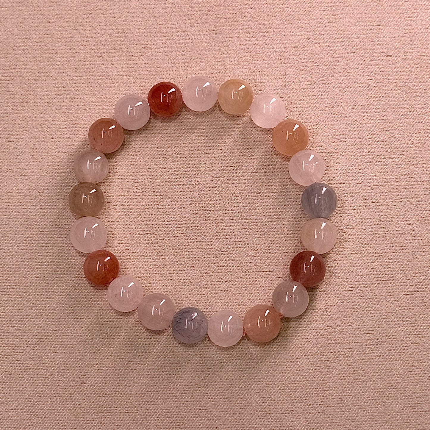 Rabbit Hair Quartz Bracelet 糖果色 果冻体 彩兔毛 - Fruit Hard Candy 水果硬糖 B