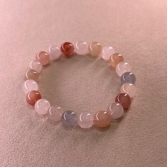 Rabbit Hair Quartz Bracelet 糖果色 果冻体 彩兔毛 - Fruit Hard Candy 水果硬糖 B