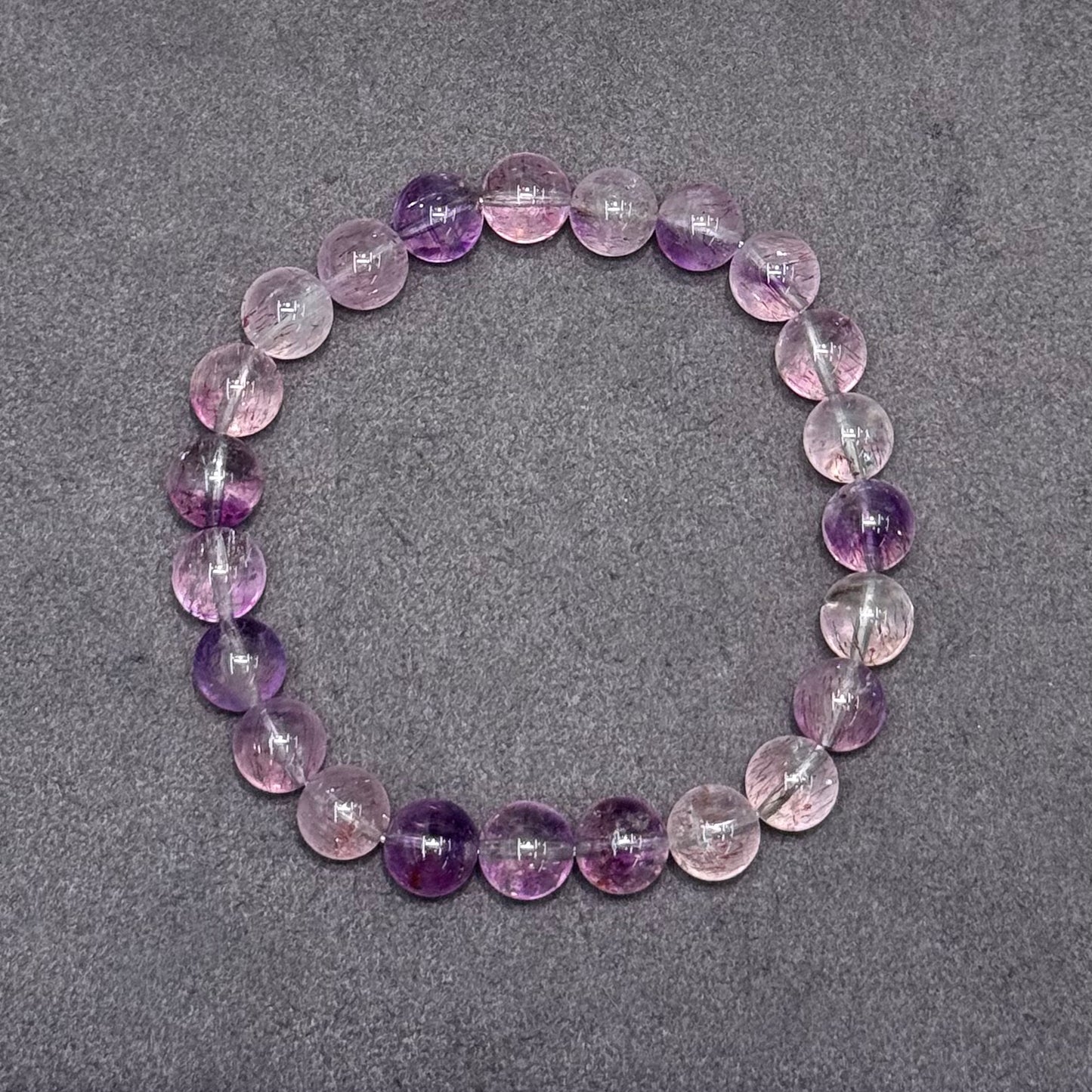 Pink-Purple Super Seven Bracelet 净透体 仙女系 粉紫烟花 超七水晶 - Fairy Glow 仙境