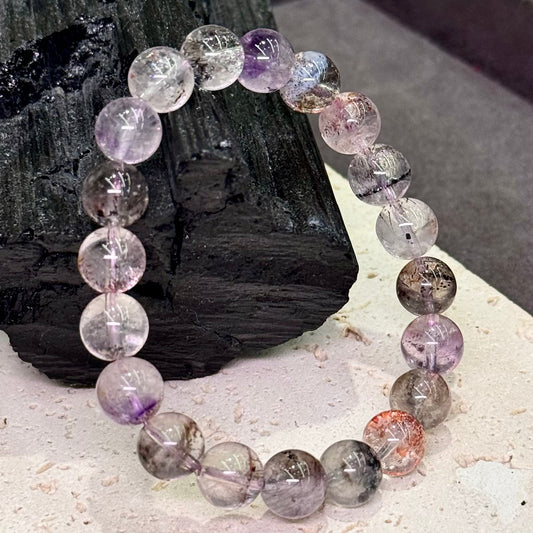 Blackcurrant Super Seven Bracelet 黑加仑 超七水晶 - Venom 毒液